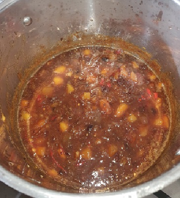 step 4 - fully cooked chutney